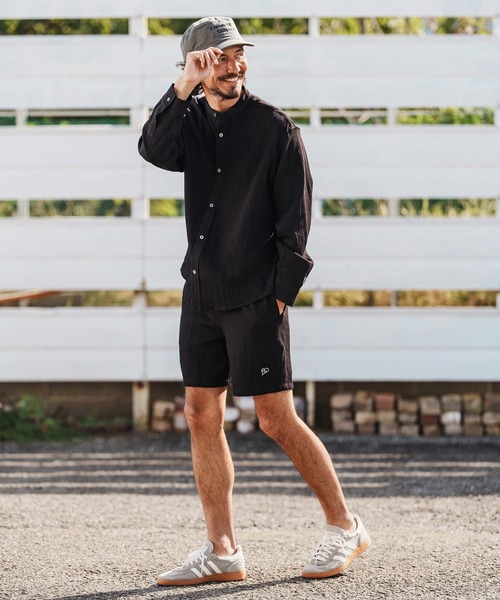 1minute 1second(ワンミニットワンセカンド)の「mp14367-linen like shorts ショートパンツ(1M26H170)(その他パンツ・メンズ・ブラック/ネイビー/ホワイト・S/M/L/XL)」の20枚目の写真