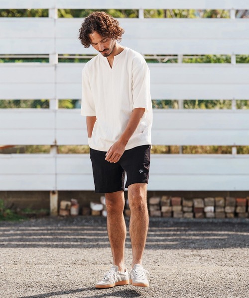 1minute 1second(ワンミニットワンセカンド)の「mp14367-linen like shorts ショートパンツ(1M26H170)(その他パンツ・メンズ・ブラック/ネイビー/ホワイト・S/M/L/XL)」の22枚目の写真