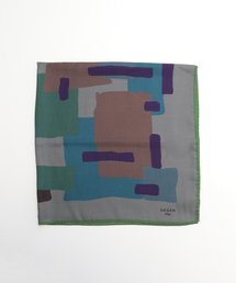 EDIFICE | LE LYS（ルリス） Wool Silk Carre'90 "ART"(バンダナ/スカーフ)