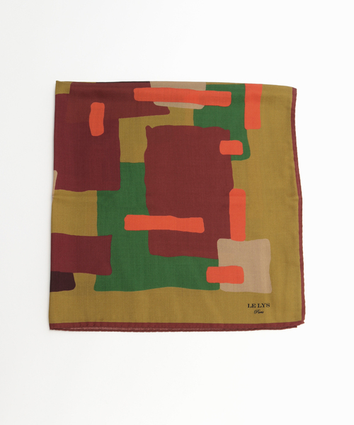 EDIFICE(エディフィス)の「LE LYS(ルリス) Wool Silk Carre'90 "ART"(バンダナ/スカーフ・メンズ・その他1/その他18・FREE)」の2枚目の写真