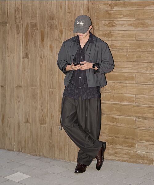 KICHUL(キチョル)の「Minimal crop jacket (charcoal)(その他アウター・メンズ・その他・SMALL/MEDIUM/LARGE)」の2枚目の写真