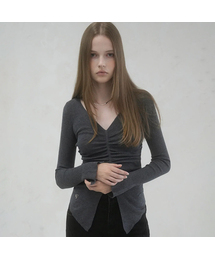 Blanc Shirring Slit Knit - 5COL