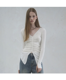 Blanc Shirring Slit Knit - 5COL