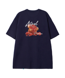 ASTRAL PROJECTION（アストラルプロジェクション）の「[ラズベリージャム]コットンルーズフィット半袖Tシャツ_スペースネイビー（Tシャツ/カットソー）」