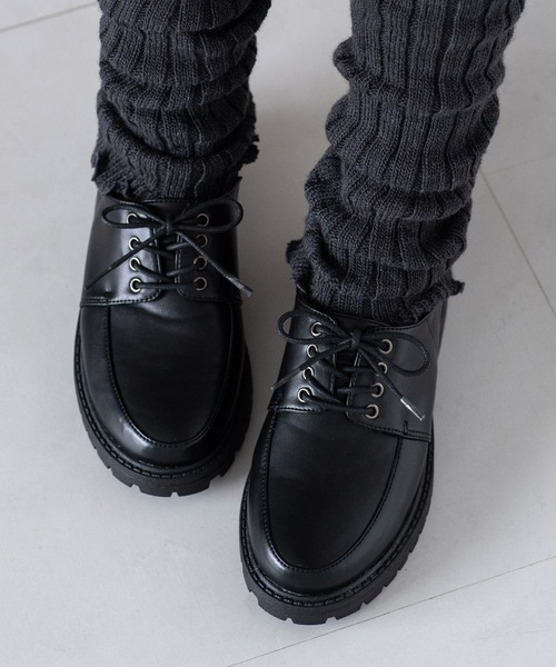 JELLY BEANS（ジェリービーンズ）の「トラックソールレースアップマニッシュシューズ(211-59363)JELLY BEANS(ジェリービーンズ)（ドレスシューズ・レディース・グレイッシュベージュ/ダークブラウン/ブラック・LL/S/M/L）」の2枚目の写真