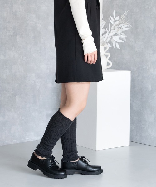 JELLY BEANS（ジェリービーンズ）の「トラックソールレースアップマニッシュシューズ(211-59363)JELLY BEANS(ジェリービーンズ)（ドレスシューズ・レディース・グレイッシュベージュ/ダークブラウン/ブラック・LL/S/M/L）」の13枚目の写真