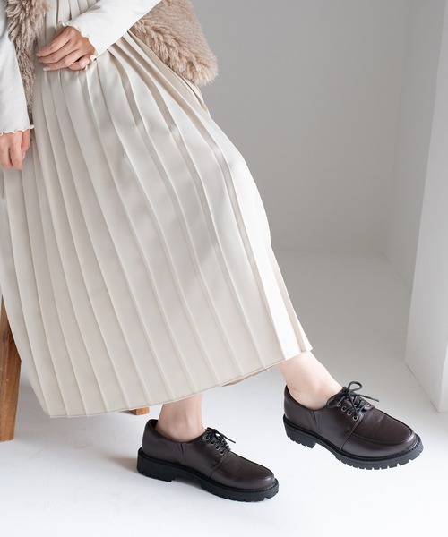 JELLY BEANS（ジェリービーンズ）の「トラックソールレースアップマニッシュシューズ(211-59363)JELLY BEANS(ジェリービーンズ)（ドレスシューズ・レディース・グレイッシュベージュ/ダークブラウン/ブラック・LL/S/M/L）」の9枚目の写真