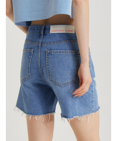 UNKNOWN PLANET(アンノウンプラネット)の「プラネットデニムショーツブルー(その他パンツ・レディース・その他・SMALL/MEDIUM/LARGE)」の4枚目の写真