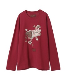 [極美品]PINK HOUSE　2022　切替フリル刺繍カットソー　赤白ピンク PINK HOUSE｜ピンクハウスのTシャツ/カットソー通販 - ZOZOTOWN