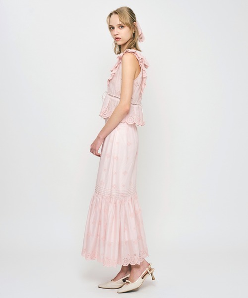 DEICY（デイシー）の「コットンボイルフラワーブラウス（シャツ/ブラウス・レディース・ライトブルー/レッド/ピンク/オフホワイト・FREE）」の16枚目の写真