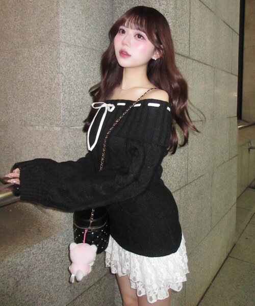 インフルエンサー企画】YUI girly cable one-piece（ワンピース