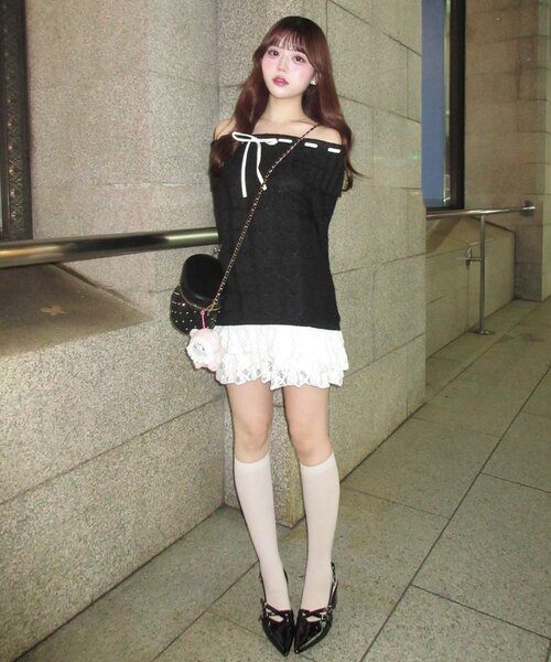 インフルエンサー企画】YUI girly cable one-piece（ワンピース