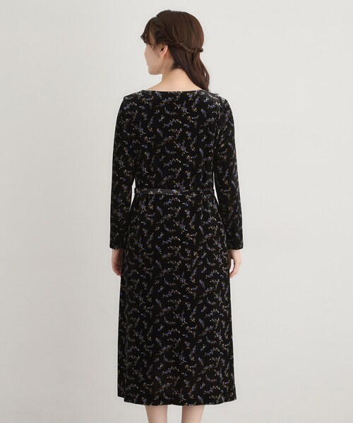 セール】【洗える／同柄アイテムあり】エラビー スプリッグ柄ベロア