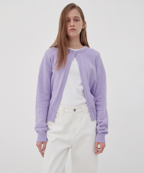 LEVAR(レバー)の「Two-Button Round Knit Cardigan - Lilac(ニット/セーター・レディース・Lilac・FREE)」の3枚目の写真