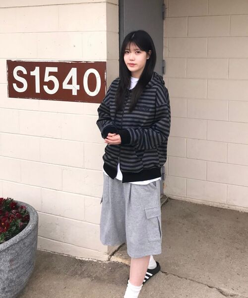 CHAMBROS（チャンブロス）の「カーゴポケットワンタックバミューダスウェットショートパンツ[グレー]（その他パンツ・レディース・その他・LARGE/MEDIUM/X-LARGE）」の11枚目の写真