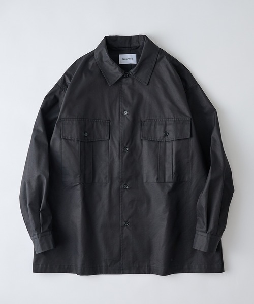 NewAnce(ニュアンス)の「【NewAnce】Work Shirt Jacket / ワークシャツジャケット -オリジナルツイルシリーズ-(その他アウター・メンズ・ブラック/ベージュ・M/L)」の3枚目の写真