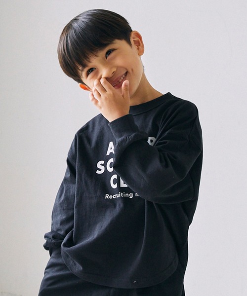 GENERATOR（ジェネレーター）の「GENERATOR/ジェネレーター AFTER L/S Tシャツ（Tシャツ/カットソー・キッズ・ホワイト/チャコールグレー/ブラック・M/L/XL）」の2枚目の写真