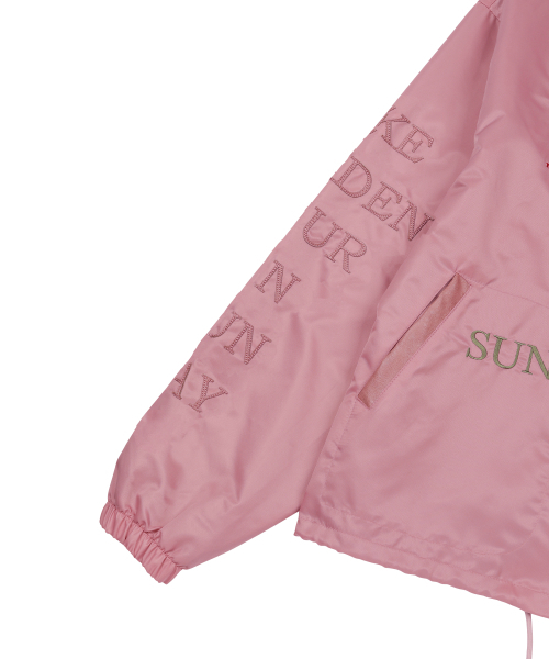 SUNDAY FRUIT MARKET(サンデーフルーツマーケット)の「APPLE COACH JACKET PINK(ナイロンジャケット・メンズ・その他・MEDIUM/LARGE)」の4枚目の写真