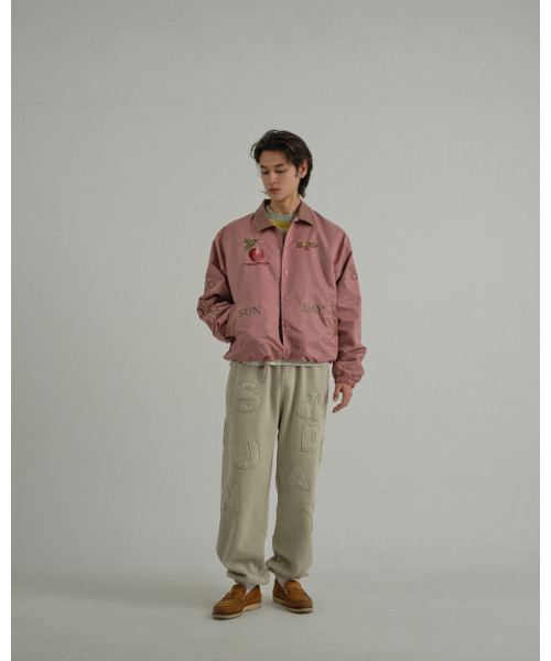 SUNDAY FRUIT MARKET(サンデーフルーツマーケット)の「APPLE COACH JACKET PINK(ナイロンジャケット・メンズ・その他・MEDIUM/LARGE)」の8枚目の写真