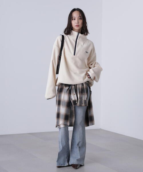 FREE'S MART（フリーズマート）の「フリースハーフジッププルオーバー（スウェット・レディース・ホワイト/レッド/グレー・FREE）」の20枚目の写真