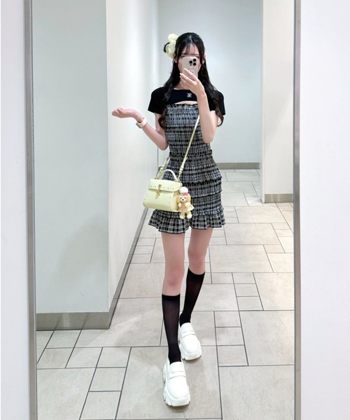 Shoes in Closet(シューズインクローゼット)の「【スエード素材/新色入荷】+6.5㎝ 軽量 厚底 ボリュームソール スニーカー ローファー 6594(ローファー・レディース・ベージュ/ブラック/ホワイト/ダークブラウン/ブラック系9/ダークブラウン系9/ダークブラウン系8/ブラック系8・S/3L/LL/L/M)」の21枚目の写真