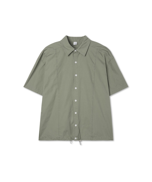 APOSTROPHE COMMA(アポストロフィコンマ)の「カーブラインウォッシング半袖シャツ_ホワイト(シャツ/ブラウス・メンズ・その他・LARGE/MEDIUM/SMALL)」の3枚目の写真