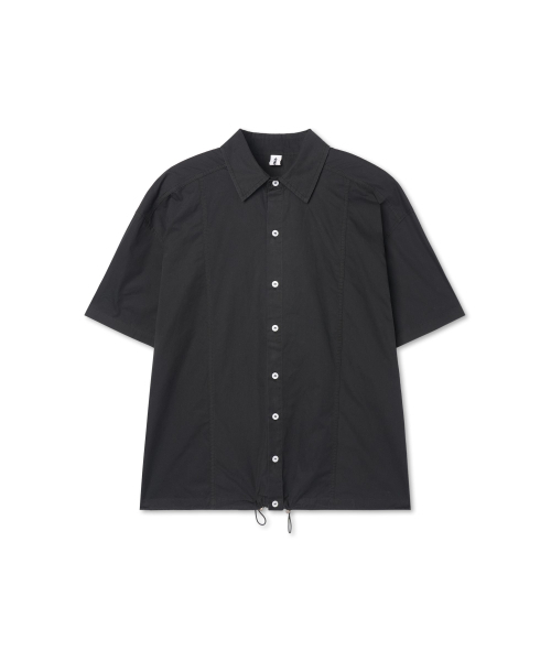 APOSTROPHE COMMA(アポストロフィコンマ)の「カーブラインウォッシング半袖シャツ_ホワイト(シャツ/ブラウス・メンズ・その他・LARGE/MEDIUM/SMALL)」の4枚目の写真