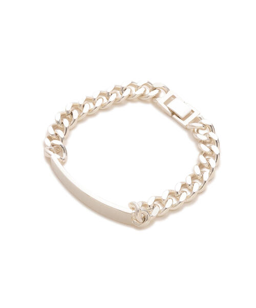 AVIREX（アヴィレックス）の「《AVIREX by J.H.M CO.,LTD.》ID BRACELET REGULLAR / アイディ ブレスレット レギュラー / アヴィレックス / JAM HOME MADE / ジャムホームメイド（ブレスレット・メンズ・シルバー・SMALL/MEDIUM/LARGE）」の4枚目の写真