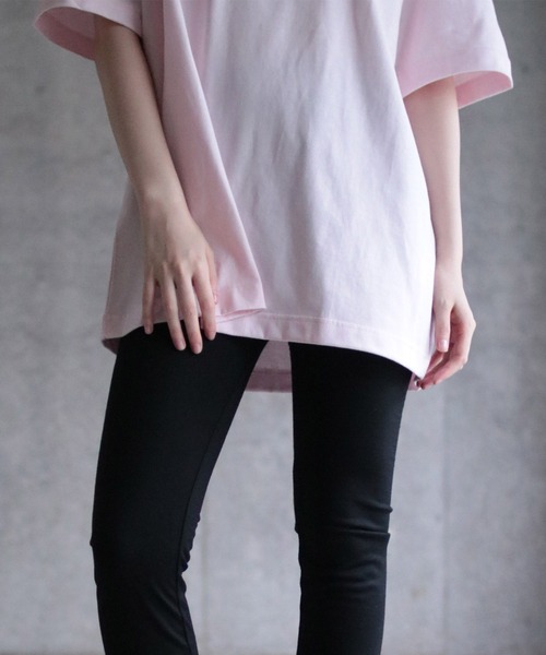 G.V.G.V.（ジーヴィージーヴィー）の「LOVE AND LIE EMBROIDERY H/S TEE【PINK】（Tシャツ/カットソー・レディース・Black/Red・ONE SIZE）」の6枚目の写真