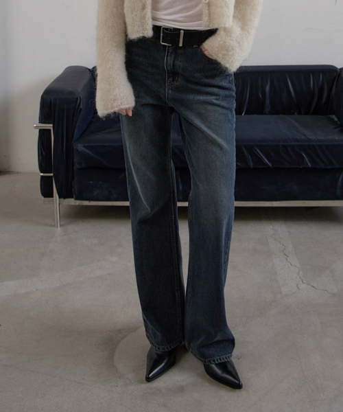 THEMARGOT(ザマルゴット)の「アビスブーツカット裏起毛デニム_ダークブルー(デニムパンツ・レディース・その他・LARGE/SMALL/MEDIUM)」の1枚目の写真