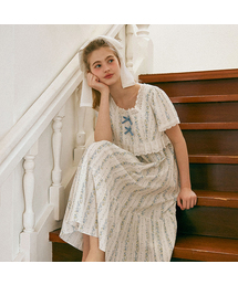LUNALUZ STUDIO（ルナルス）の「Women's Flaloren Cotton Square Neck Short Sleeve One Piece Pajamas（ルームウェア/パジャマ）」
