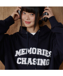 BUBBLPIECE（バブルピース）の「メモリーズアートワークソリッドフードパーカー_ネイビー（パーカー）」