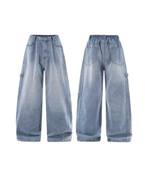 INFLATION（インフレーション）の「Wide Leg Banding Denim Pant（デニムパンツ・メンズ・その他・SMALL/MEDIUM/LARGE/X-LARGE）」の3枚目の写真