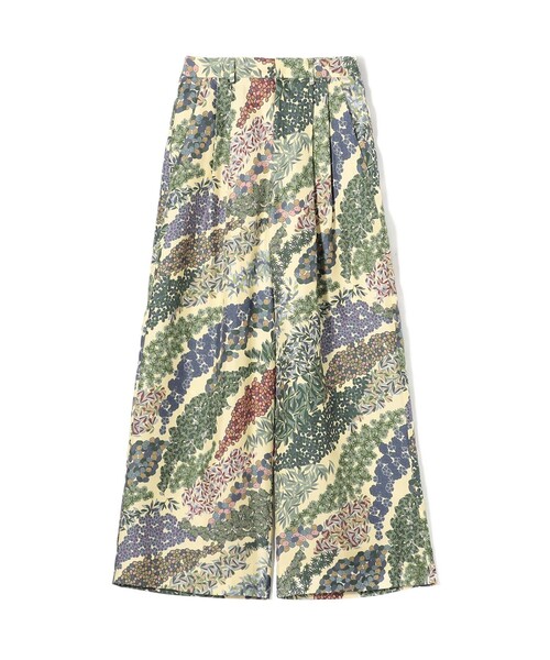 シルクツイル FLOWER RIVERプリント 2タックワイドパンツ（その他
