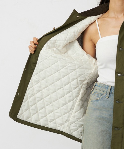 Lee（リー）の「Lee/リー ロコジャケット アウター 裏キルト（カバーオール・レディース・ブルー/オリーブ/インディゴブルー・MEDIUM/SMALL）」の13枚目の写真