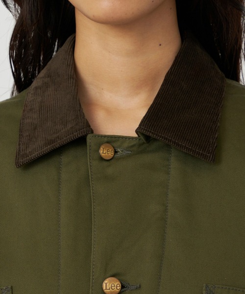 Lee（リー）の「Lee/リー ロコジャケット アウター 裏キルト（カバーオール・レディース・ブルー/オリーブ/インディゴブルー・MEDIUM/SMALL）」の14枚目の写真