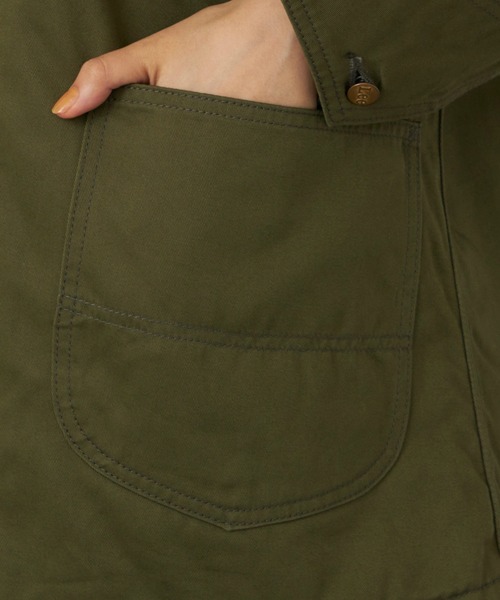 Lee（リー）の「Lee/リー ロコジャケット アウター 裏キルト（カバーオール・レディース・ブルー/オリーブ/インディゴブルー・MEDIUM/SMALL）」の16枚目の写真