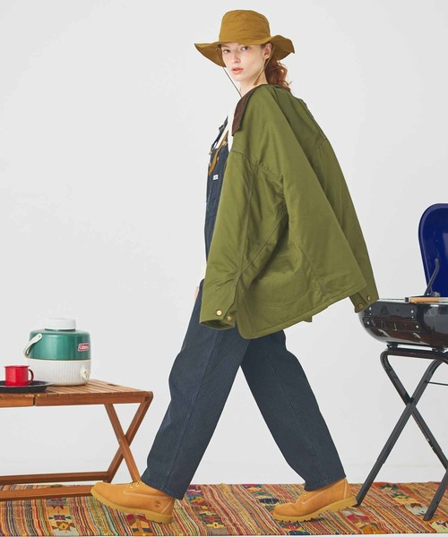 Lee（リー）の「Lee/リー ロコジャケット アウター 裏キルト（カバーオール・レディース・ブルー/オリーブ/インディゴブルー・MEDIUM/SMALL）」の22枚目の写真