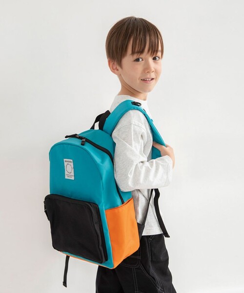BRANSHES（ブランシェス）の「なかよしリュック（バックパック/リュック・キッズ・グレー/ネイビー/オレンジ/ブラック/アイボリー/カラフル/その他2/ラベンダー/その他1/ターコイズブルー・M）」の9枚目の写真