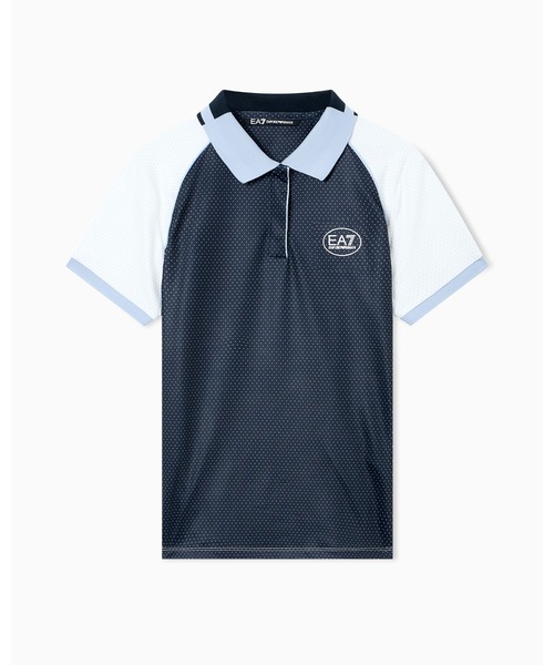 EMPORIO ARMANI EA7(エンポリオアルマーニイーエーセブン)の「【エンポリオ アルマーニ EA7】Golf Pro ポロシャツ VENTUS7テクニカルファブリック(ポロシャツ・レディース・ネイビー系・LARGE/MEDIUM/SMALL)」の2枚目の写真