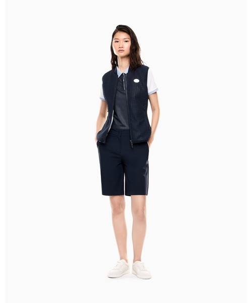 EMPORIO ARMANI EA7(エンポリオアルマーニイーエーセブン)の「【エンポリオ アルマーニ EA7】Golf Pro ポロシャツ VENTUS7テクニカルファブリック(ポロシャツ・レディース・ネイビー系・LARGE/MEDIUM/SMALL)」の5枚目の写真