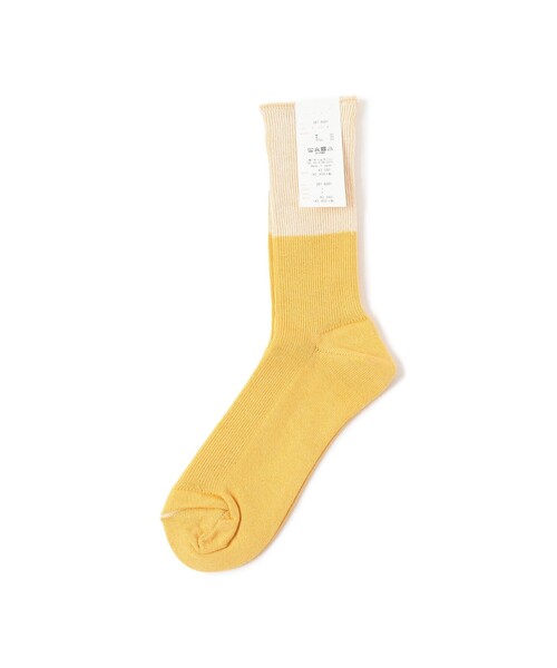 fennica（フェニカ）の「homspun / コットンウール 配色ソックス 22～24cm（ソックス/靴下・レディース・レッド/ベージュ/イエロー・ONE SIZE）」の8枚目の写真