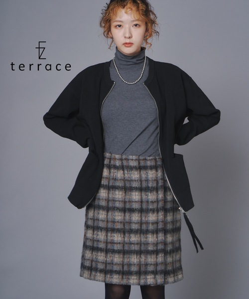 セール】シャギーチェックミニスカート（スカート）｜terrace（テラス