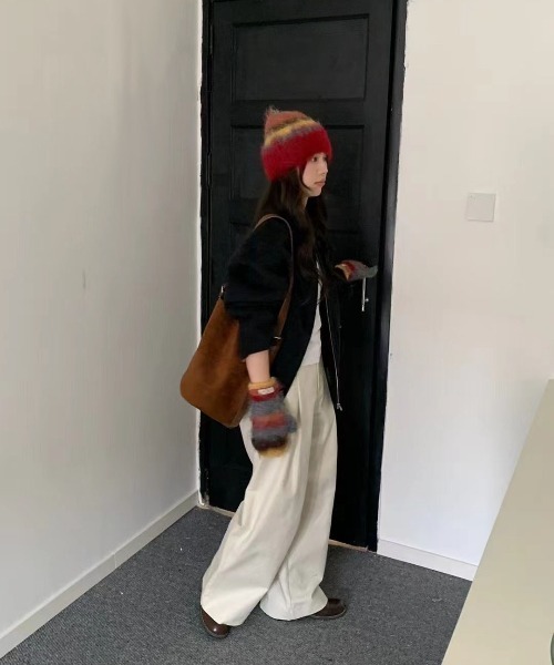 WEGO（ウィゴー）の「WEGO/冬新作カラフルボーダーモヘアシャギーミトン/手袋（手袋・レディース・その他2/その他1/その他5/その他3/その他4・FREE）」の14枚目の写真