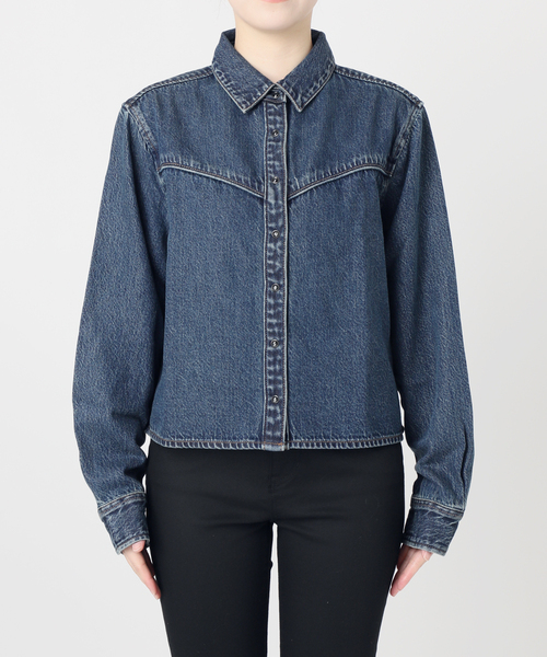 JOURNAL STANDARD(ジャーナルスタンダード)の「別注【LEVI’S(R)/リーバイス(R)】 for JS LOGAN SHACKET(デニムジャケット・レディース・ライトブルー・X-LARGE/MEDIUM)」の19枚目の写真