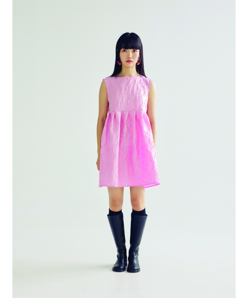 BOMNAL BOUTIQUE（ボムナルブティック）の「ジャカードミニドレス_ピンク（ワンピース・レディース・その他・SMALL/MEDIUM）」の2枚目の写真