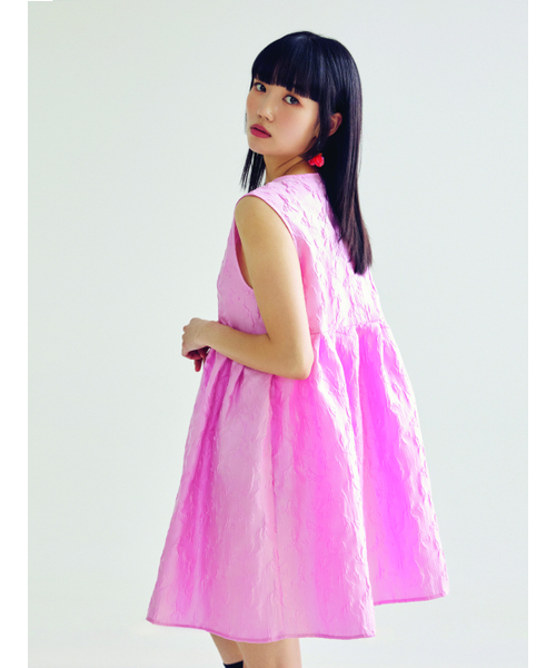 BOMNAL BOUTIQUE（ボムナルブティック）の「ジャカードミニドレス_ピンク（ワンピース・レディース・その他・SMALL/MEDIUM）」の5枚目の写真