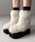 me+em select�i�~�[���Z���N�g�j�́u�y �Qcolor �z����t�F�C�N�V���M�[�t�@�[�V���[�g�u�[�c �^ platform fake shaggy fur short boots�i�u�[�c�j�v�b�A�C�{���[