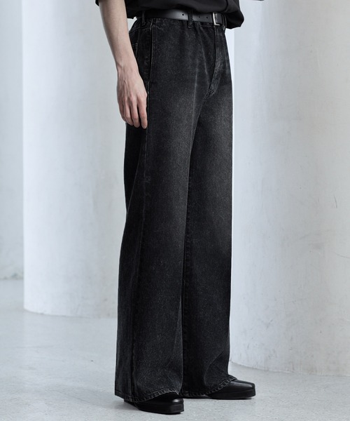 【CLEL】Vintage Design Semi-wide Flare Denim Pants / ヴィンテージデザイン セミワイドフレアデニムパンツ(デニムパンツ)|CLEL(クレイル)