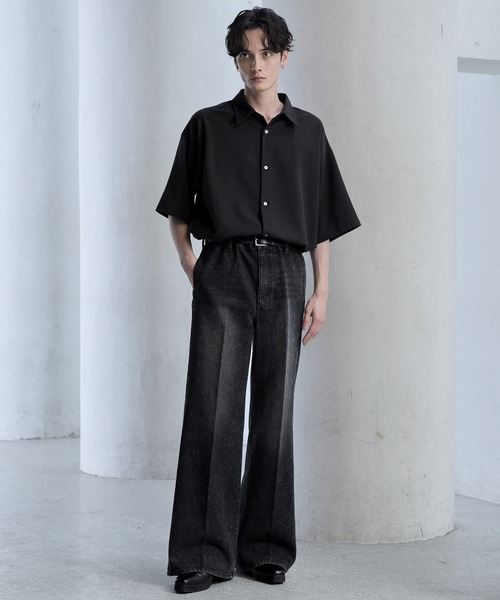 【CLEL】Vintage Design Semi-wide Flare Denim Pants / ヴィンテージデザイン セミワイドフレアデニムパンツ(デニムパンツ)|CLEL(クレイル)